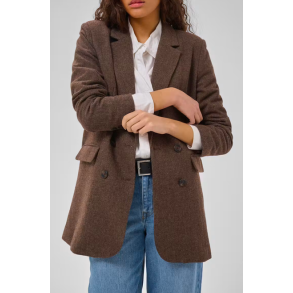 My Essential Wardrobe Blazer - Cleo Dark Brown