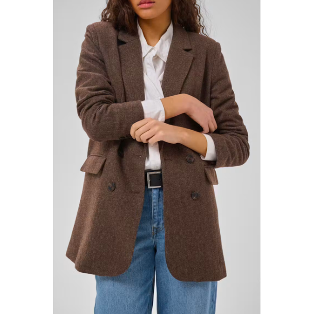 My Essential Wardrobe Blazer - Cleo Dark Brown