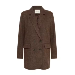 My Essential Wardrobe Blazer - Cleo Dark Brown