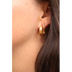 Pico Copenhagen - reringe Olive Petit Hoops - Forgyldt