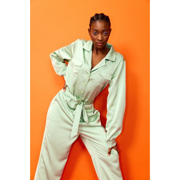 Hunkn - Buksedragt - Soleila Jumpsuit Dusty Green