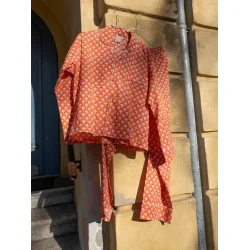 Craft Sisters - Pyjamas Blockprint - Tangerine