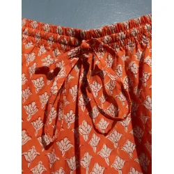 Craft Sisters - Pyjamas Blockprint - Tangerine