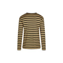 Mads Nrgaard - T-shirt- Trio Rib Tobias, Long, Kelp/Black