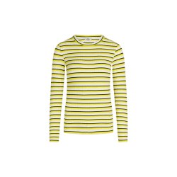 Mads Nrgaard - Bluse 5x5 Stripe Tuba Top - Snowwhite