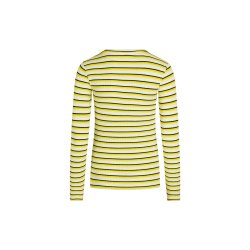 Mads Nrgaard - Bluse 5x5 Stripe Tuba Top - Snowwhite