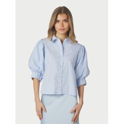 Neo Noir -  Skjortebluse - Etta Stripe Stone - Light Blue