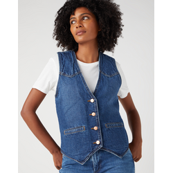 Wrangler - Denim Vest  Slim - Dark Wash