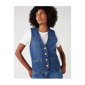 Wrangler - Denim Vest  Slim - Dark Wash