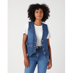Wrangler - Denim Vest  Slim - Dark Wash