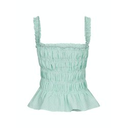 Neo Noir - Top - Vivi Check Top Soft Green