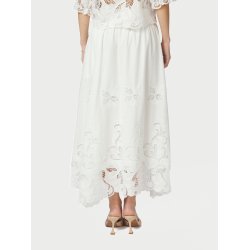 Neo Noir - Yara Long Emb Skirt - White