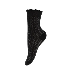 By Str - Flse Strmpe - Sort/lyserd/beige