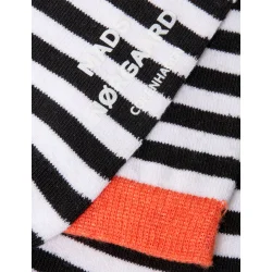 Mads Nrgaard - Strmper - Sock Pair Ana Mix - Black Stripe / White Dot