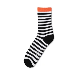 Mads Nrgaard - Strmper - Sock Pair Ana Mix - Black Stripe / White Dot