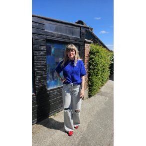 Coffee Beanies - Ida Short sleeved  Fluffy Alpaca - Koboltbl