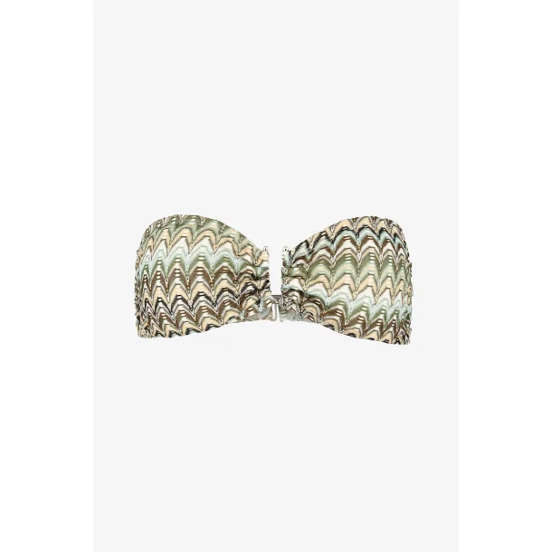 Becks�ndergaard - Amber Bandeau Bikini Top - Bettle Green