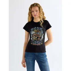 Wrangler - T-Shirt Shrunken Band Tee - Black Beauty