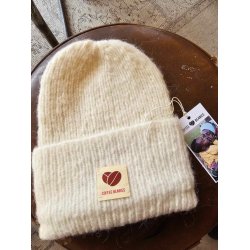 Coffee Beanies - Sky Beanie - Hue - Off white - Gult logo