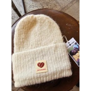 Coffee Beanies - Sky Beanie - Hue - Off white - Gult logo