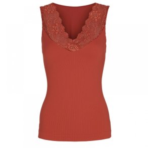 Tim & Simonsen - Rib Top  Belen - Terracotta