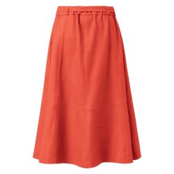 Depeche - A skindnederdel med blte - Coral