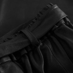 Depeche - Skindnederdel med blte - Black