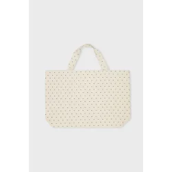 Moshi Moshi Mind - Big Dot Bag - Ecru/Black
