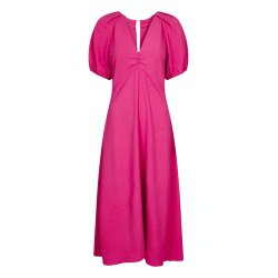 Neo Noir - Kjole - Bomba Solid Dress Pink