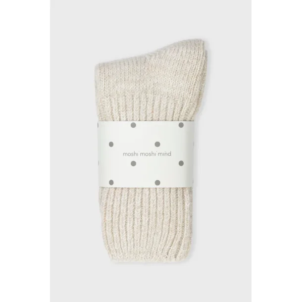 Moshi Moshi Mind - Boyfriend Socks - Oatmeal Melange