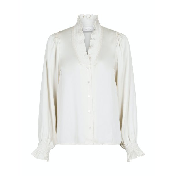 Neo Noir - Skjortebluse - Brielle Satin Blouse - Off White