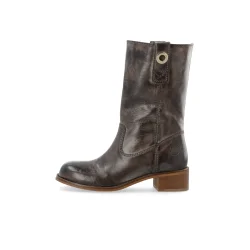 Ca'shott Copenhagen - Casvilma - Pull On Mit Cut Boot Waxy Leather - Coffee
