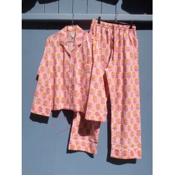 Craft Sisters - Pyjamas Blockprint - Bubblegum