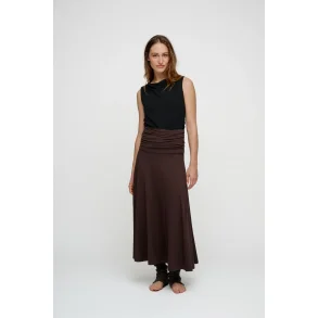 Moshi Moshi Mind - Gracious Skirt - Dark Brown