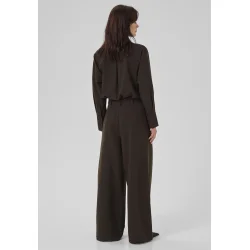 My Essential Wardrobe - Skjorte - Vitta - Espresso W. stripe