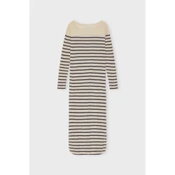 Moshi Moshi Mind - Kjole Charisma Dress Stripe - Ecru