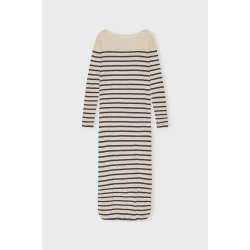 Moshi Moshi Mind - Kjole Charisma Dress Stripe - Ecru