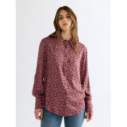 Wrangler - Skjorte - Drama Collar Shirt Pink Rose