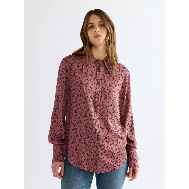 Wrangler - Skjorte - Drama Collar Shirt Pink Rose