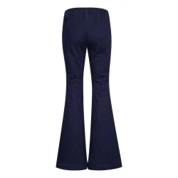 My Essential Wardrobe - Jeans Ayo MW High Boootcut - Dark Blue Un-Wash