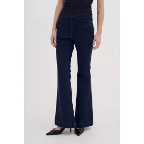 My Essential Wardrobe - Jeans Ayo MW High Boootcut - Dark Blue Un-Wash