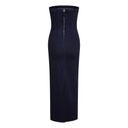 My Essential Wardrobe - Kjole Ayo MW - Dark Blue Un-Wash