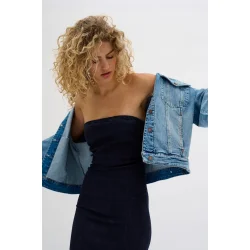 My Essential Wardrobe - Kjole Ayo MW - Dark Blue Un-Wash