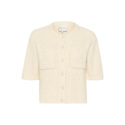 My Essential Wardrobe - Carry Knit Cardigan - Antique White