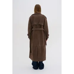 My Essential Wardrobe - Tara Suede Trenchcoat - Delicioso