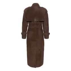 My Essential Wardrobe - Tara Suede Trenchcoat - Delicioso