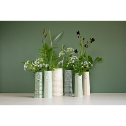 Dottir - Vase Pipanella Lines Oval - Green