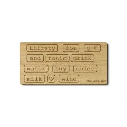 The Oak Men - Words, magneter med ord og tekst