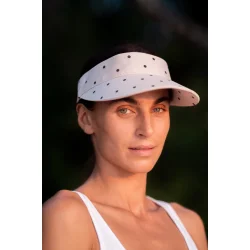  Moshi Moshi Mind - Sun Cap - Ecru/Black Dots