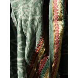 Craft Sisters - T�rkl�de Bagru scarf 228 - Dusty Green